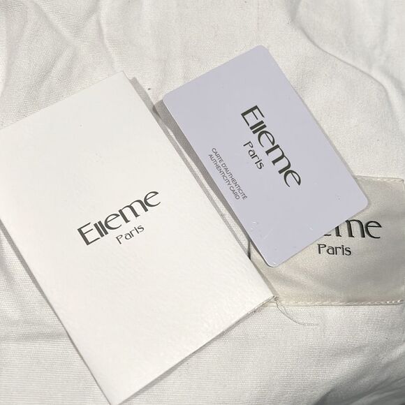 NWT Elleme Mini Vague Pleated Leather Crossbody, New w/Tag, $480 Made in Italy - Picture 6 of 7